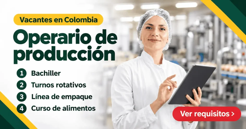 Operario de producción: requisitos, sueldo y empresas que contratan